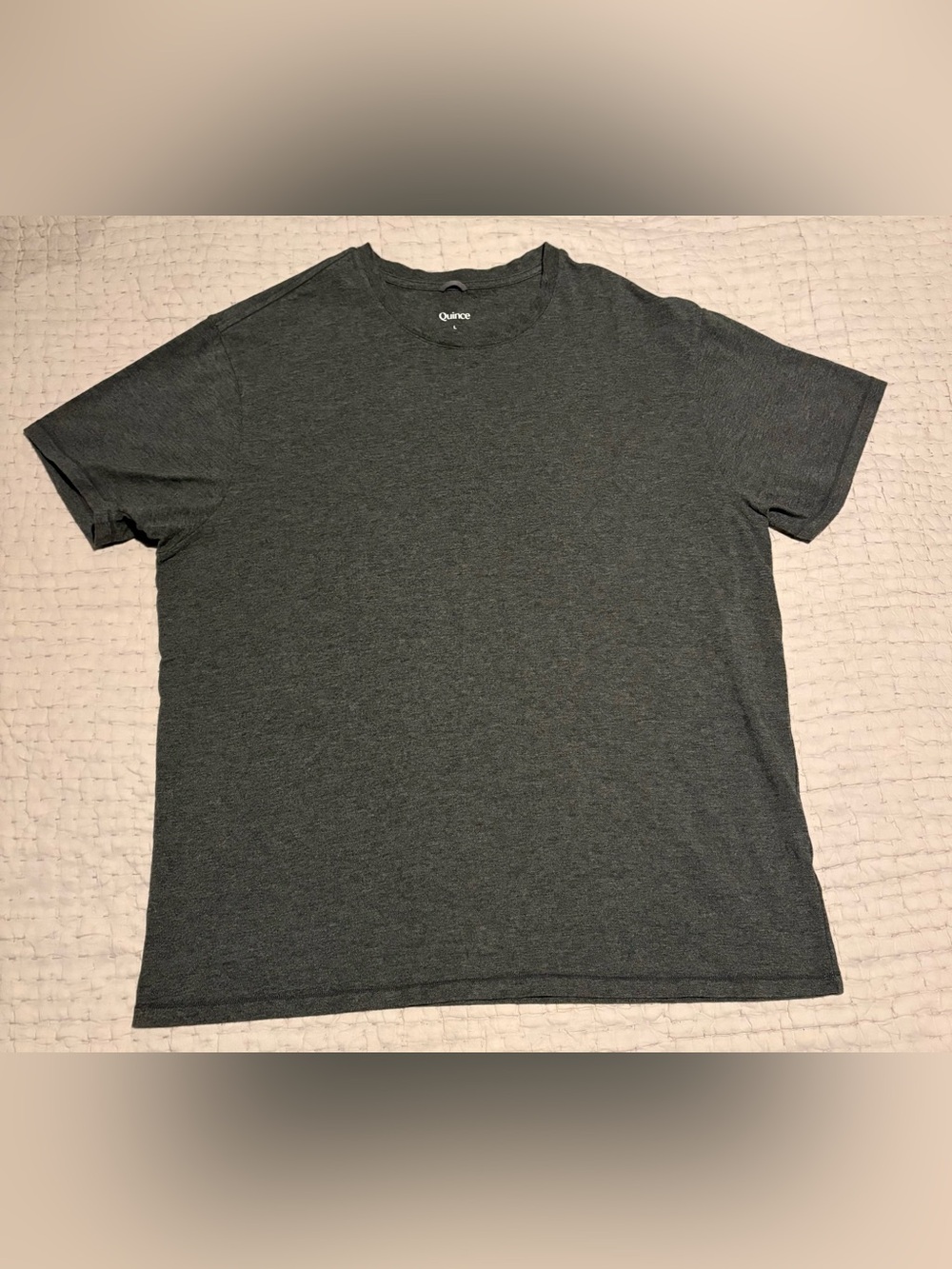 Quince Men’s Large Gray Short Sleeve Crew Nevk T-shirt SO SOFT